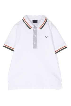 Polo in cotone bianco FAY KIDS | FS8P01Z0022100MC